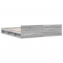 Sonoma gray engineered wood bed with drawers 180x200 cm by vidaXL, Beds and slatted bases - Ref: Foro24-3280732, Price: 180,7...