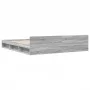 Sonoma gray engineered wood bed with drawers 180x200 cm by vidaXL, Beds and slatted bases - Ref: Foro24-3280732, Price: 178,7...