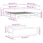 Sonoma gray engineered wood bed with drawers 180x200 cm by vidaXL, Beds and slatted bases - Ref: Foro24-3280732, Price: 180,7...