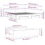 Sonoma gray engineered wood bed with drawers 180x200 cm by vidaXL, Beds and slatted bases - Ref: Foro24-3280732, Price: 178,7...