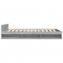 Sonoma gray engineered wood bed with drawers 160x200 cm by vidaXL, Beds and slatted bases - Ref: Foro24-3280739, Price: 176,7...