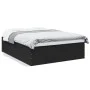 Estructura de cama madera de ingeniería negra 160x200 cm de vidaXL, Camas y somieres - Ref: Foro24-3280910, Precio: 151,65 €,...