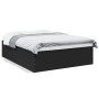 Estructura de cama madera de ingeniería negra 160x200 cm de vidaXL, Camas y somieres - Ref: Foro24-3280910, Precio: 153,49 €,...