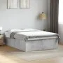 Concrete gray engineered wood bed frame 160x200cm by vidaXL, Beds and slatted bases - Ref: Foro24-3280912, Price: 147,37 €, D...