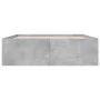 Concrete gray engineered wood bed frame 160x200cm by vidaXL, Beds and slatted bases - Ref: Foro24-3280912, Price: 147,37 €, D...
