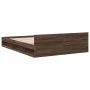 Cama con cajones madera de ingeniería marrón roble 150x200 cm de vidaXL, Camas y somieres - Ref: Foro24-3280747, Precio: 162,...