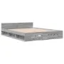 Sonoma gray engineered wood bed with drawers 140x200 cm by vidaXL, Beds and slatted bases - Ref: Foro24-3280753, Price: 179,4...