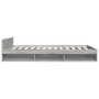 Sonoma gray engineered wood bed with drawers 140x200 cm by vidaXL, Beds and slatted bases - Ref: Foro24-3280753, Price: 183,1...