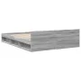 Sonoma gray engineered wood bed with drawers 140x200 cm by vidaXL, Beds and slatted bases - Ref: Foro24-3280753, Price: 179,4...