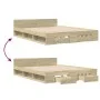 Sonoma oak engineered wood bed with drawers 140x190 cm by vidaXL, Beds and slatted bases - Ref: Foro24-3280764, Price: 175,35...