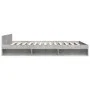 Concrete gray engineered wood bed with drawers 140x200 cm by vidaXL, Beds and slatted bases - Ref: Foro24-3280751, Price: 187...