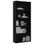 Estantería de 5 niveles madera contrachapada negra 80x30x189 cm de vidaXL, Librerías y estanterías - Ref: Foro24-801027, Prec...