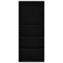 Estantería de 5 niveles madera contrachapada negra 80x30x189 cm de vidaXL, Librerías y estanterías - Ref: Foro24-801027, Prec...