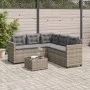 Sofá de jardín en forma de L con mesa y cojines ratán PE gris by vidaXL, Garden sets - Ref: Foro24-369041, Price: 389,00 €, D...