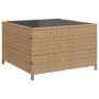 L-förmiges Gartensofa mit Tisch und Kissen aus beigem PE-Rattan. von vidaXL, Gartensets - Ref: Foro24-369043, Preis: 295,25 €...