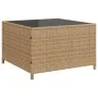 Sofá de jardín en forma de L con mesa y cojines ratán PE beige by vidaXL, Garden sets - Ref: Foro24-369043, Price: 350,04 €, ...