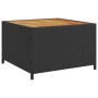 L-förmiges Gartensofa mit Tisch und schwarzen PE-Rattan-Kissen von vidaXL, Gartensets - Ref: Foro24-369048, Preis: 320,57 €, ...