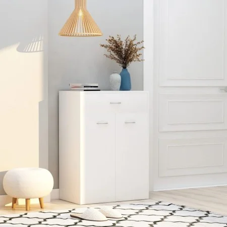 White plywood shoe cabinet 60x35x84 cm by vidaXL, Shoe racks and shoe organizers - Ref: Foro24-801071, Price: 90,00 €, Discou...