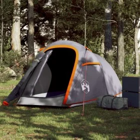 Tunnel tent for 2 people, waterproof, gray and orange. by vidaXL, tents - Ref: Foro24-94606, Price: 55,22 €, Discount: %