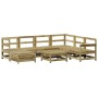 Gartensitzgruppe 8-teilig aus imprägniertem Kiefernholz von vidaXL, Gartensets - Ref: Foro24-3250575, Preis: 492,20 €, Rabatt: %