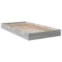 Estructura de cama madera de ingeniería gris Sonoma 90x190 cm de vidaXL, Camas y somieres - Ref: Foro24-842075, Precio: 61,11...