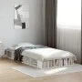 White engineered wood bed frame 75x190 cm by vidaXL, Beds and slatted bases - Ref: Foro24-3280531, Price: 112,26 €, Discount: %
