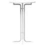 Mesa alta de comedor madera ingeniería y acero blanco Ø70x110cm by vidaXL, Kitchen and dining tables - Ref: Foro24-4008302, P...