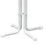 Mesa alta de comedor madera ingeniería y acero blanco Ø70x110cm de vidaXL, Mesas de cocina y de comedor - Ref: Foro24-4008302...