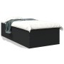 Black engineered wood bed frame 90x190 cm by vidaXL, Beds and slatted bases - Ref: Foro24-3280973, Price: 110,23 €, Discount: %