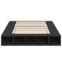 Black engineered wood bed frame 120x200 cm by vidaXL, Beds and slatted bases - Ref: Foro24-3280483, Price: 161,16 €, Discount: %