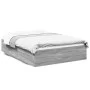 Estructura de cama madera de ingeniería gris Sonoma 120x190 cm de vidaXL, Camas y somieres - Ref: Foro24-3281047, Precio: 117...