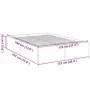 Sonoma gray engineered wood bed frame 120x190 cm by vidaXL, Beds and slatted bases - Ref: Foro24-3281047, Price: 117,07 €, Di...