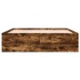 Smoked oak engineered wood bed frame 180x200cm by vidaXL, Beds and slatted bases - Ref: Foro24-3280906, Price: 157,18 €, Disc...