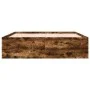 Smoked oak engineered wood bed frame 180x200cm by vidaXL, Beds and slatted bases - Ref: Foro24-3280906, Price: 155,63 €, Disc...