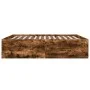 Smoked oak engineered wood bed frame 180x200cm by vidaXL, Beds and slatted bases - Ref: Foro24-3280906, Price: 155,63 €, Disc...