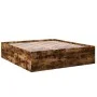 Smoked oak engineered wood bed frame 180x200cm by vidaXL, Beds and slatted bases - Ref: Foro24-3280906, Price: 155,63 €, Disc...