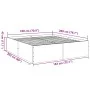 Smoked oak engineered wood bed frame 180x200cm by vidaXL, Beds and slatted bases - Ref: Foro24-3280906, Price: 155,63 €, Disc...