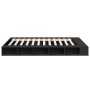 Black engineered wood bed frame 150x200 cm by vidaXL, Beds and slatted bases - Ref: Foro24-3280469, Price: 156,80 €, Discount: %