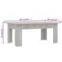 Mesa de centro madera contrachapada gris hormigón 100x60x42 cm de vidaXL, Mesas de centro - Ref: Foro24-801183, Precio: 64,51 €