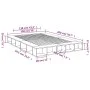 Black engineered wood bed frame 150x200 cm by vidaXL, Beds and slatted bases - Ref: Foro24-3280469, Price: 155,42 €, Discount: %