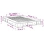 Schwarzer Bettrahmen aus Holzwerkstoff, 150 x 200 cm von vidaXL, Betten und Lattenroste - Ref: Foro24-3280469, Preis: 156,80 ...