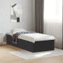 Black engineered wood bed frame 90x190 cm by vidaXL, Beds and slatted bases - Ref: Foro24-3281064, Price: 94,97 €, Discount: %