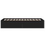 Black engineered wood bed frame 90x190 cm by vidaXL, Beds and slatted bases - Ref: Foro24-3281064, Price: 94,97 €, Discount: %