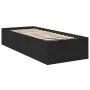 Schwarzer Bettrahmen aus Holzwerkstoff, 90 x 190 cm von vidaXL, Betten und Lattenroste - Ref: Foro24-3281064, Preis: 93,81 €,...