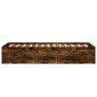 Estructura de cama madera de ingeniería roble humo 100x200 cm de vidaXL, Camas y somieres - Ref: Foro24-3281053, Precio: 97,72 €