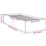 Bettgestell aus geräuchertem Eichenholzwerkstoff, 100 x 200 cm von vidaXL, Betten und Lattenroste - Ref: Foro24-3281053, Prei...