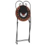 Juego de bistró de mosaico de hierro cerámica terracota blanco by vidaXL, Garden sets - Ref: Foro24-3216355, Price: 198,25 €,...
