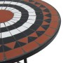Juego de bistró de mosaico de hierro cerámica terracota blanco by vidaXL, Garden sets - Ref: Foro24-3216355, Price: 198,25 €,...
