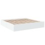 Weißer Bettrahmen aus Holzwerkstoff, 200 x 200 cm von vidaXL, Betten und Lattenroste - Ref: Foro24-3280986, Preis: 144,44 €, ...