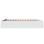 Estructura de cama madera de ingeniería blanca 200x200 cm de vidaXL, Camas y somieres - Ref: Foro24-3280986, Precio: 144,44 €...